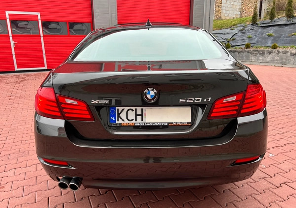 BMW Seria 5 cena 72900 przebieg: 198339, rok produkcji 2015 z Międzylesie małe 631